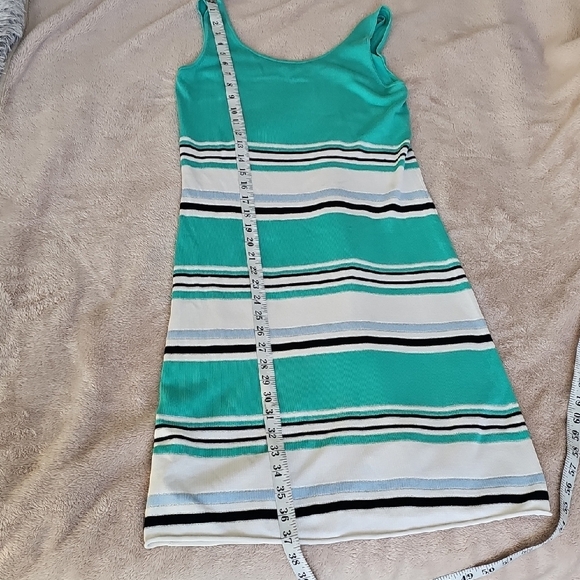 Tommy Bahama Teal and White Striped Dress Size XS - Picture 11 of 12